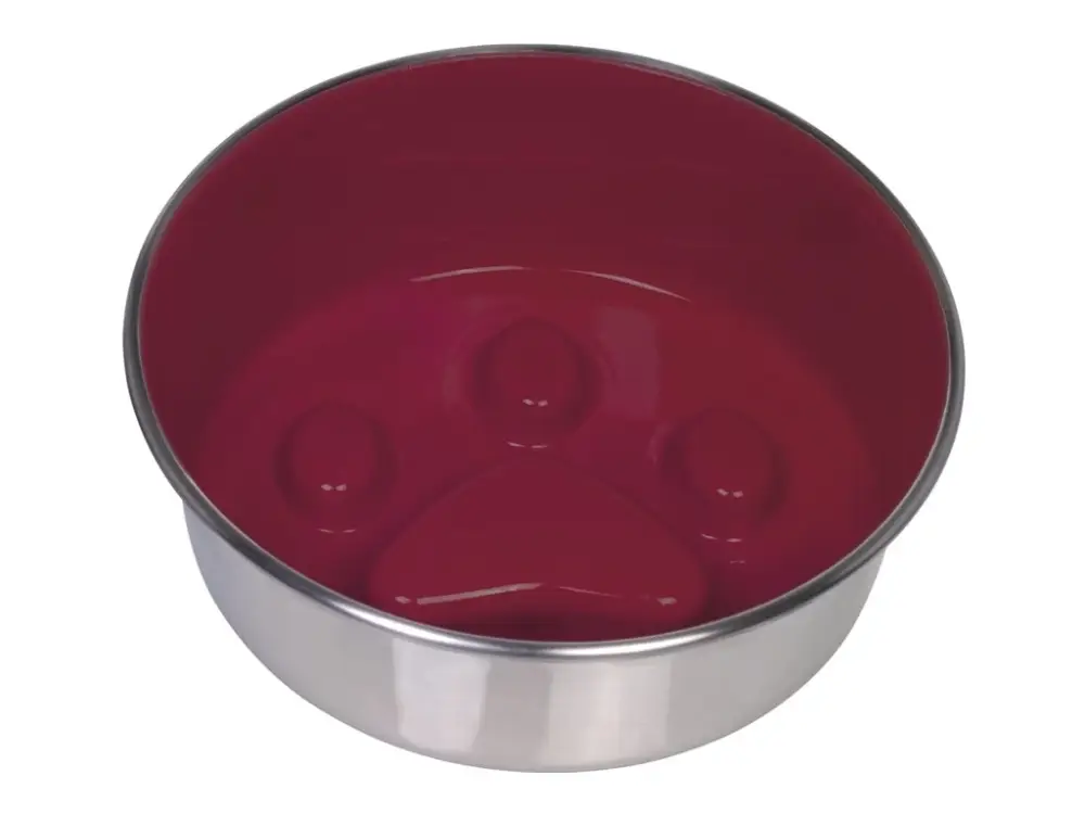 Nobby PAW protihltací miska červená nerez 20cm 1,6 l Zlevněný