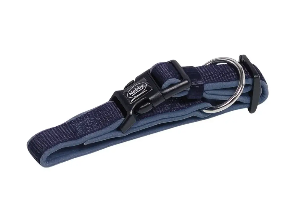 Finální Výprodej Nobby CLASSIC PRENO obojek neoprén modrý M/L40-55cm