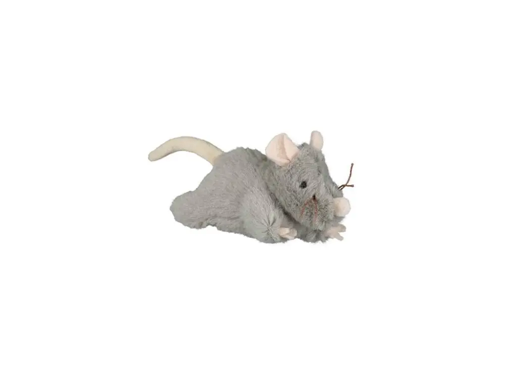 Plyšová myš šedá, robustní 15 cm Koupit Online