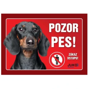 Nejprodávanější Cedulka Juko JEZEVČÍK hladkosrstý černý