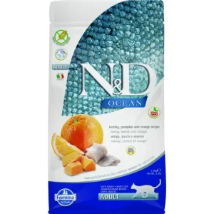 Ihned K Objednání N&D OCEAN CAT Adult Herring, Pumpkin & Orange 1,5kg