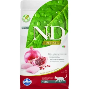 Super Cena N&D PRIME CAT Adult Chicken & Pomegranate 1,5kg