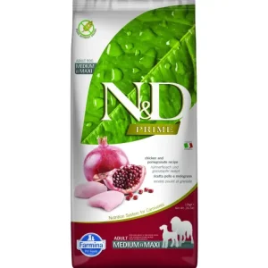 Akční Nabídka N&D PRIME DOG Adult M/L Chicken & Pomegranate 12kg