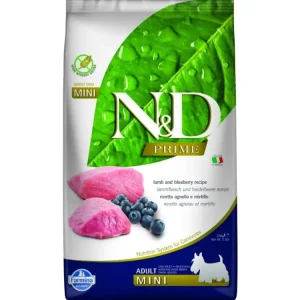 N&D PRIME DOG Adult Mini Lamb & Blueberry 2,5kg Originální