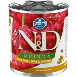 Akční Nabídka N&D DOG QUINOA Adult Quail & Coconut 285g