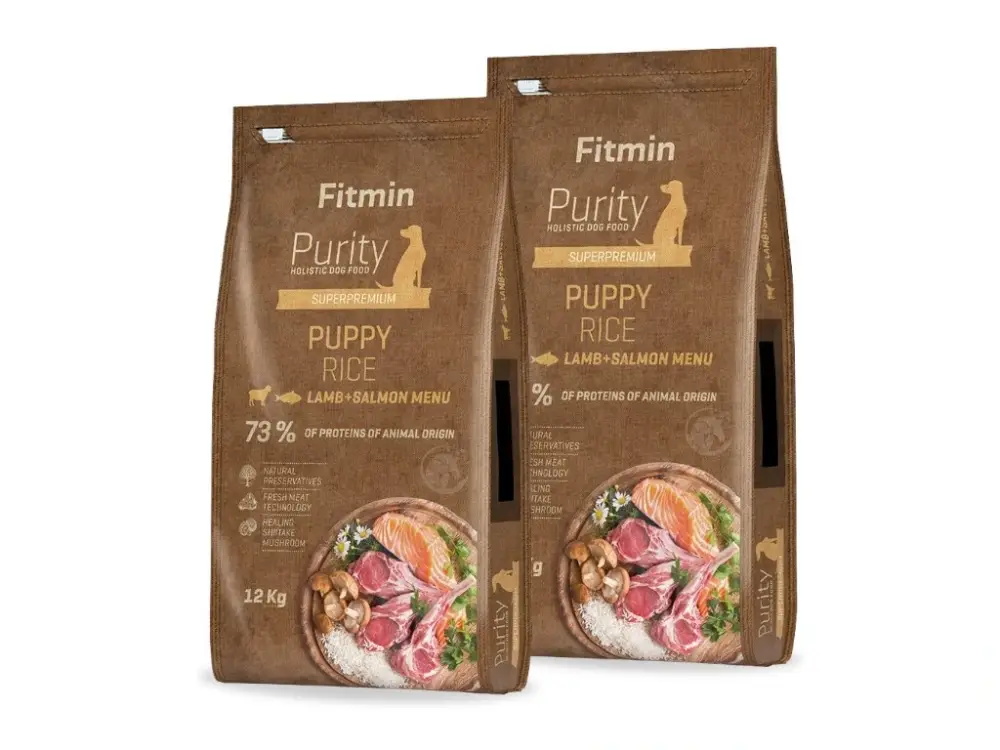 Jen Po Omezenou Doba Fitmin Dog Purity Rice Puppy Lamb&Salmon 2 x 12 kg