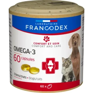 Francodex Omega 3 Capsules pes, kočka 60tbl Sezónní Sleva