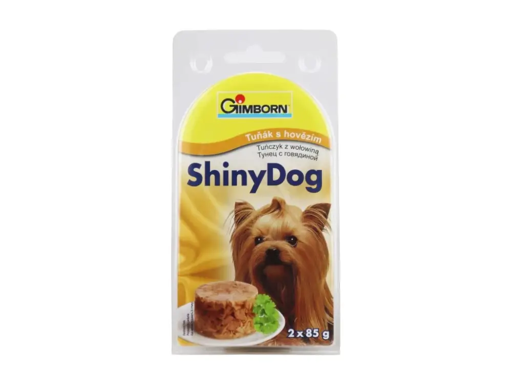 Gimborn ShinyDog konz. tuňák&hovězí 2x85g Super Cena