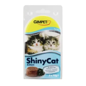 Cenová Bomba Gimpet ShinyCat Kitten konz. tuňák 2x70g
