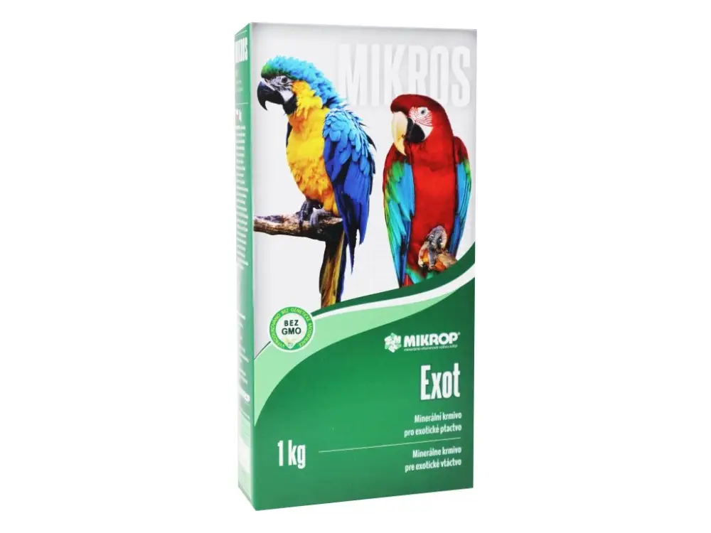 Omezená Nabídka Mikrop Mikros Exot pro papoušky plv 1kg krabička
