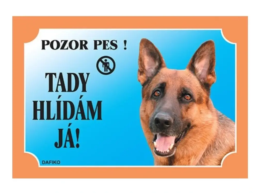 Top Prodej Cedulka Dafiko NĚMECKÝ OVČAK ze předu