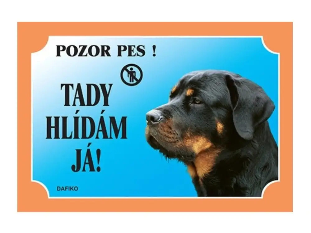 Cenově Výhodný Cedulka Dafiko ROTVAJLER