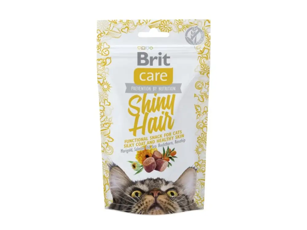 Finální Výprodej Brit Care Cat Snack Shiny Hair 50g