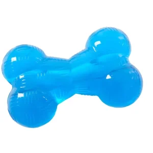 Hračka pes BUSTER Strong Bone, světle modrá, L Sleva