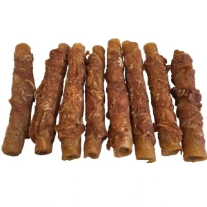 Pochoutka Rolka z vepř. kůže s kuřecím masem 16cm/450g Vysoce Kvalitní