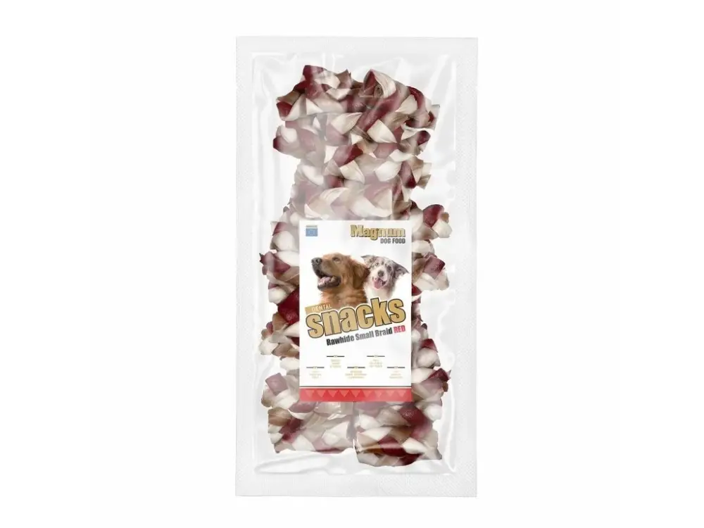 Magnum Rawhide Small braid 2,5" 6,5cm/40ks RED Novinka