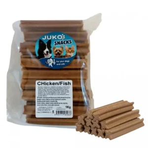 Dentální kříž Kuřecí/rybí JUKO Snacks 1 kg Novinka