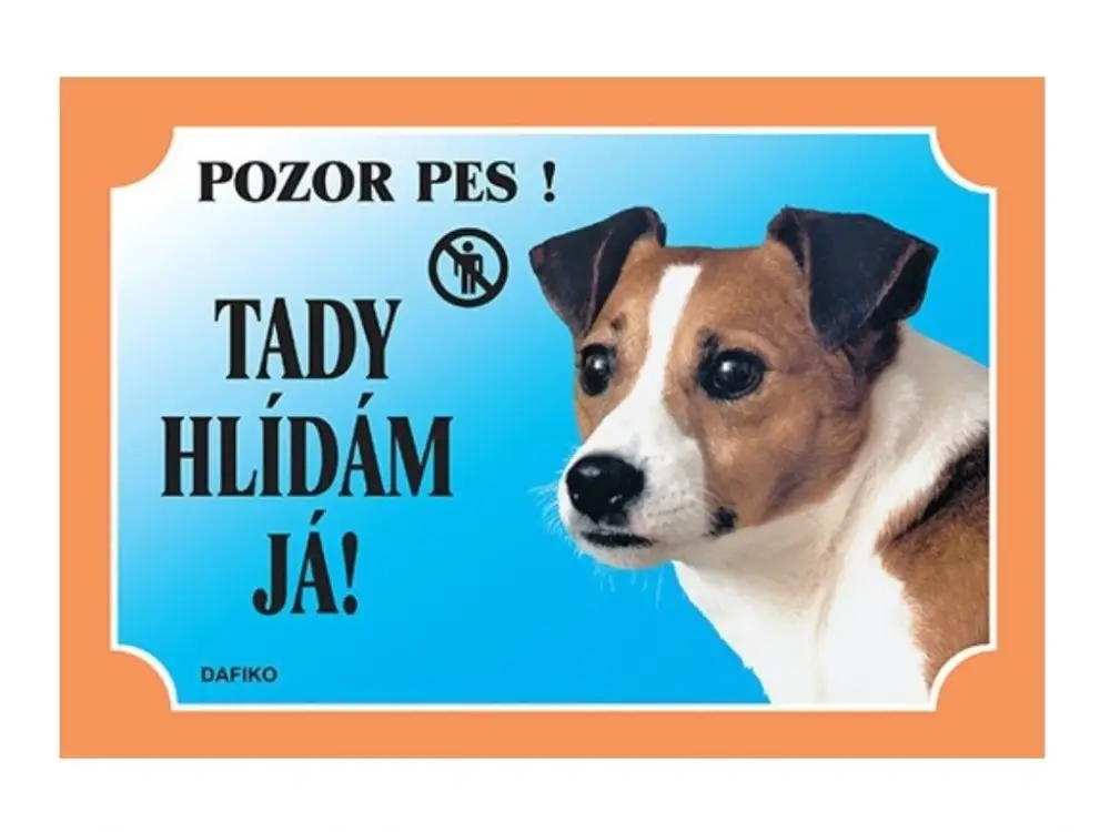 Cedulka Dafiko JACK RUSSEL TERIÉR Vrácení Zdarma