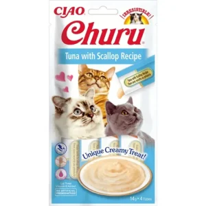 Cenová Bomba Churu Cat Tuna with Scallop 4x14g
