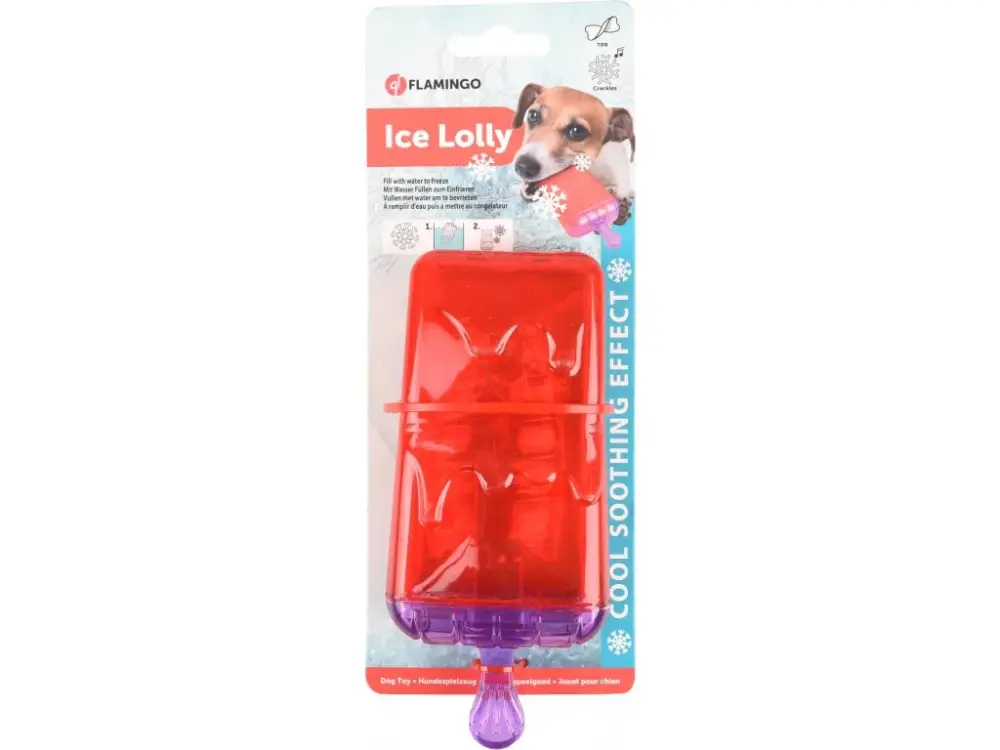 Speciální Cena Flamingo Chladící hračka pro psy Zmrzlina 16cm