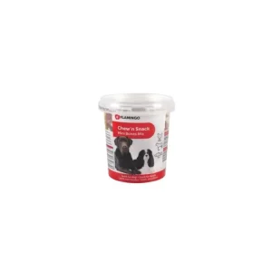 Výprodej Flamingo Pamlsky mini mix tvar kost pro psy 500g