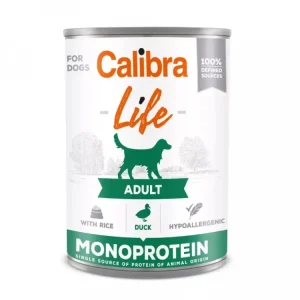 Sleva Calibra Dog Life konz.Adult Duck with rice 400g