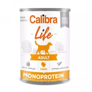 Calibra Dog Life konz.Adult Turkey with apples 400g Omezená Nabídka