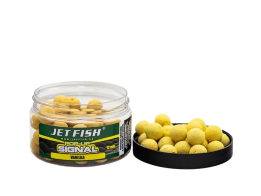Ověřený Jet Fish POP UP Signal VANILKA 12mm 40g