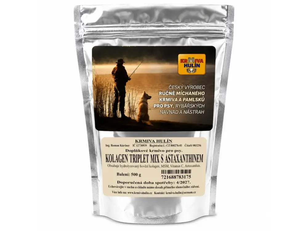 Výprodej Kolagen Triplet Mix s Astaxanthinem pro psy 500 g