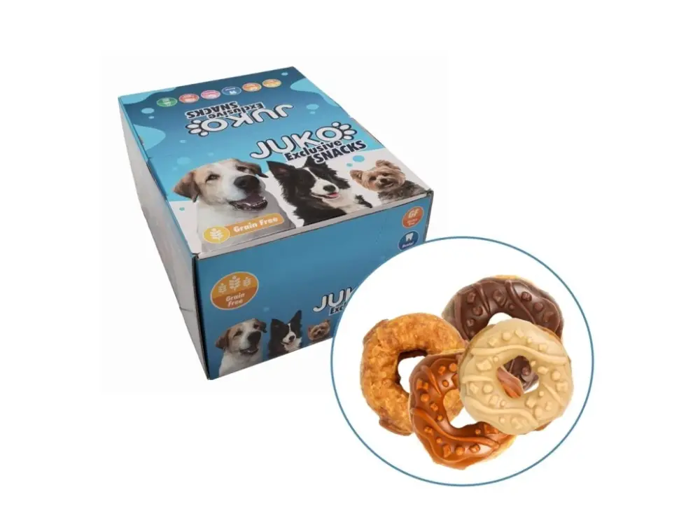 Donuts Mix 4 příchutě JUKO Snacks 1,6 kg (cca 29 ks) Originální