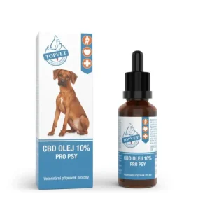 CBD olej 10% pro psy TOPVET 10ml Jen Po Omezenou Doba