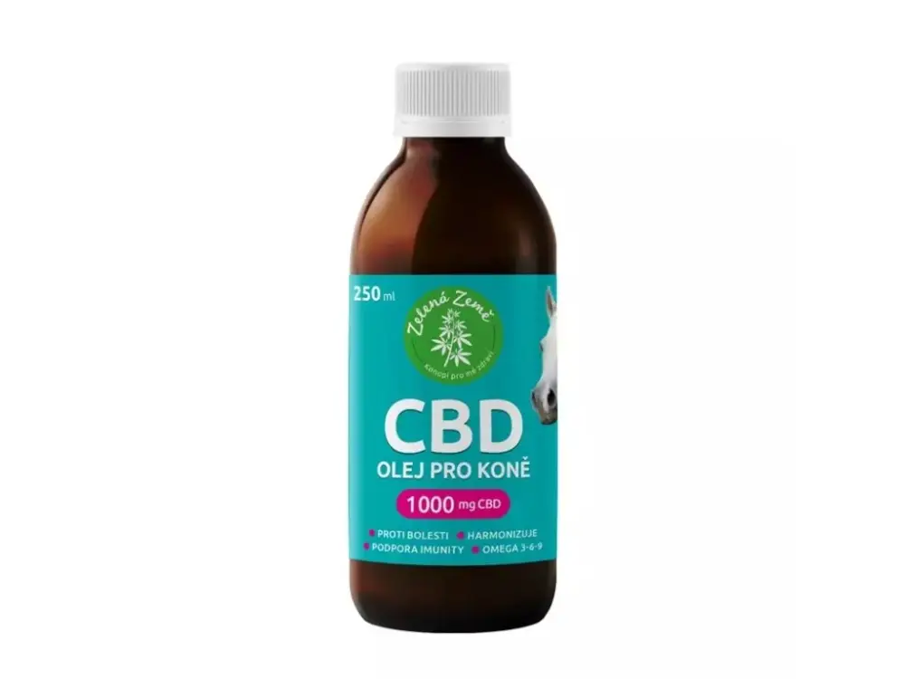 CBD olej pro koně 1000mg, 250ml Jen Po Omezenou Doba