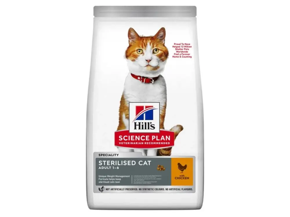 Dokud Zásoby Vydrží Hill's Fel. SP Adult Sterilised Cat Chicken 1,5kg