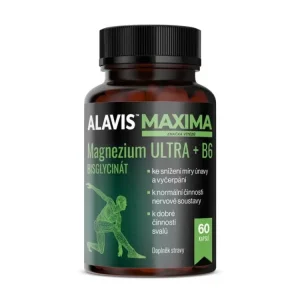 Omezená Nabídka ALAVIS MAXIMA Magnezium ULTRA + B6 60 kapslí