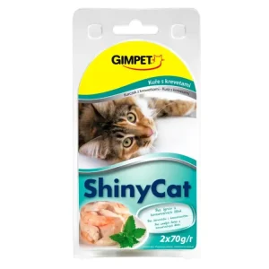 Gimpet ShinyCat konz. krevety&kuřecí 2x70g Časově Omezené