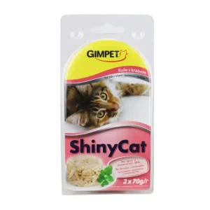 Značkový Gimpet ShinyCat konz. krab&kuřecí 2x70g
