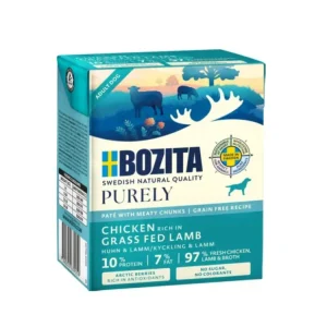 Nová Kolekce Bozita Purely Dog paté s kuřecím a jehněčím GF 370 g