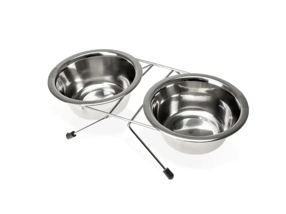 Karlie Nerezové misky set 2 x 380ml, 13cm Sleva