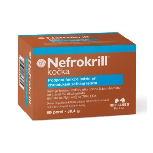 Dokud Zásoby Vydrží Nefrokrill pro kočky 60cps