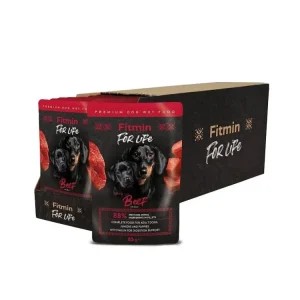 Fitmin Dog For Life pouch adult puppy beef with inulin 28 x 85 g Nejprodávanější