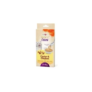 Pochoutka Aiko Cat SOFY Creamy Caviar&Chicken 5x10g Poslední Šance