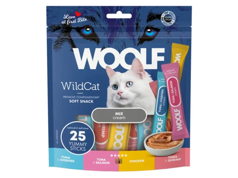 WOOLF WildCat Cream Regular Mix 25x14g Bezpečná Platba
