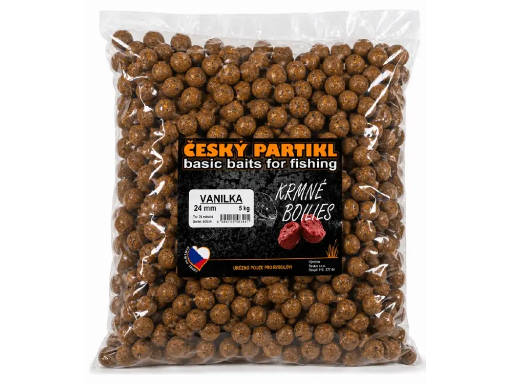Český Partikl Boilies krmné Vanilka Ø 24 5 kg Cenový Hit
