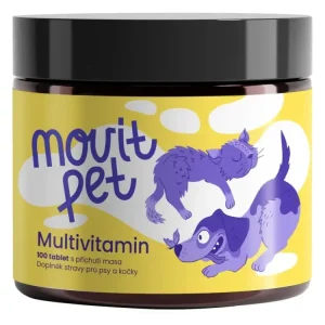 Akční Cena MOVit PET Multivitamin, s příchutí masa 100tbl