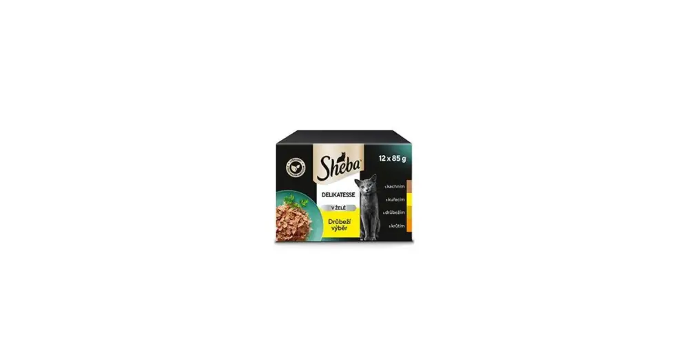 Sheba kapsa Drůbeží výběr v želé 12x85g Nejlepší Cena