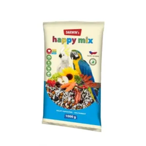 Bezpečná Platba Darwins velký papoušek happy mix 1000g
