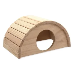 Domek SMALL ANIMAL Půlkruh dřevěný 31 x 20 x 15,5 cm 1ks Vrácení Zdarma