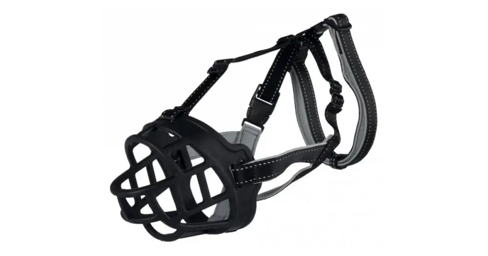Silikonový náhubek FLEX XL 39 cm/hlava max.37 cm černý Cenově Výhodný
