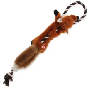 Hračka DOG FANTASY Skinneeez s provazem liška 57,5 cm 1ks Vysoce Kvalitní