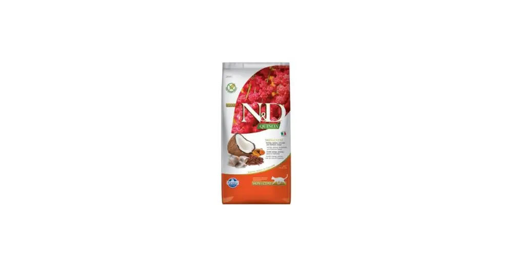 Akce N&D GF Quinoa CAT Skin&Coat Herring & Coconut 5kg